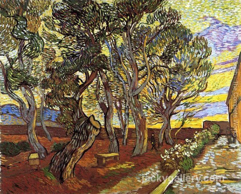 The Garden Of Saint Paul Hospital, Van Gogh painting